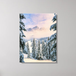 Eis und Schnee Rosengarten, Deutschland Leinwanddruck