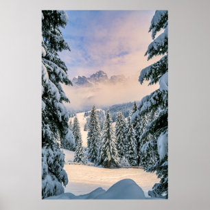 Eis und Schnee Rosengarten, Deutschland Poster