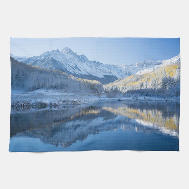 Eis und Schnee | Silverton, Colorado Geschirrtuch (Horizontal)