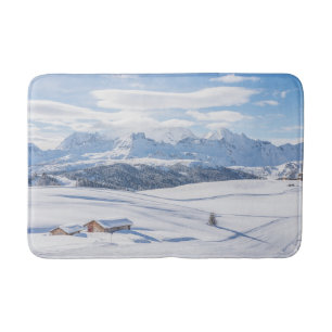 Eis und Schnee Snowscape Europäische Alpen, Ital Badematte