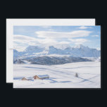 Eis und Schnee | Snowscape Europäische Alpen, Ital Dankeskarte<br><div class="desc">Dieses phantastische Getty Images Foto besticht durch ein Schneefall in den europäischen Alpen.</div>