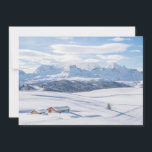 Eis und Schnee | Snowscape Europäische Alpen, Ital Dankeskarte<br><div class="desc">Dieses phantastische Getty Images Foto besticht durch ein Schneefall in den europäischen Alpen.</div>