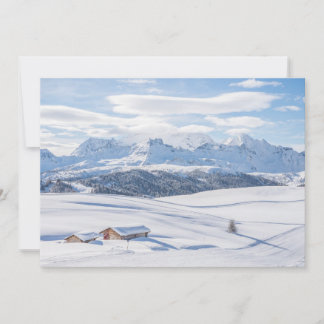Eis und Schnee | Snowscape Europäische Alpen, Ital Dankeskarte