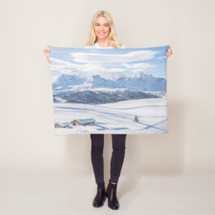 Eis und Schnee Snowscape Europäische Alpen, Ital Fleecedecke