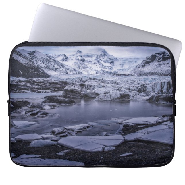 Eis und Schnee | Sólheimajökull Glacier, Island Laptopschutzhülle (Vorderseite)