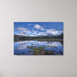 Eis und Schnee   Sparks Lake, Oregon Leinwanddruck