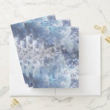 Eis und Schnee Textured Blue Weihnachtsmuster