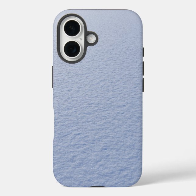 Eis und Schnee texturiert iPhone 16 Hülle (Rückseite)
