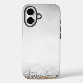 Eis und Schnee texturiert iPhone 16 Hülle
