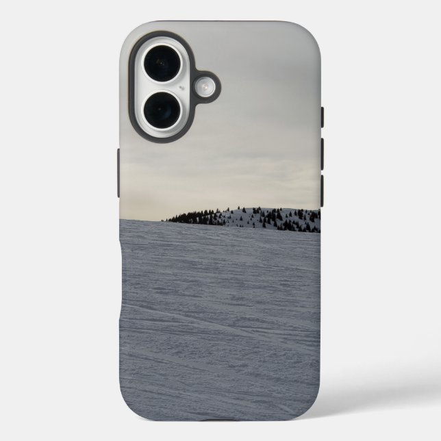 Eis und Schnee texturiert iPhone 16 Hülle (Rückseite)