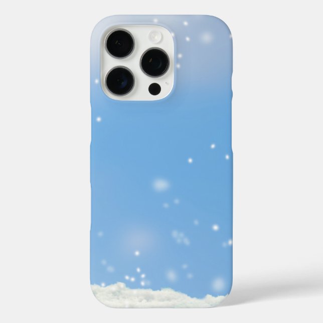 Eis und Schnee texturiert iPhone 16 Pro Hülle (Rückseite)