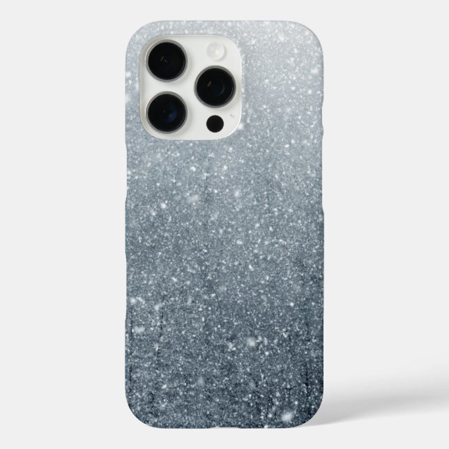 Eis und Schnee texturiert iPhone 16 Pro Hülle (Rückseite)
