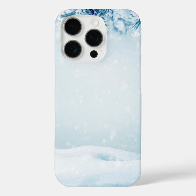 Eis und Schnee texturiert iPhone 16 Pro Hülle (Rückseite)