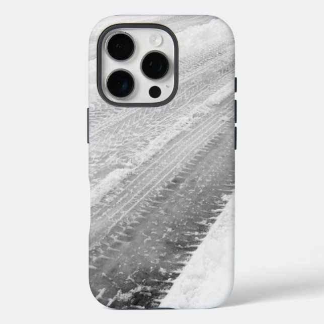 Eis und Schnee texturiert iPhone 16 Pro Hülle (Rückseite)