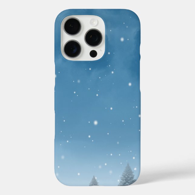 Eis und Schnee texturiert iPhone 16 Pro Hülle (Rückseite)