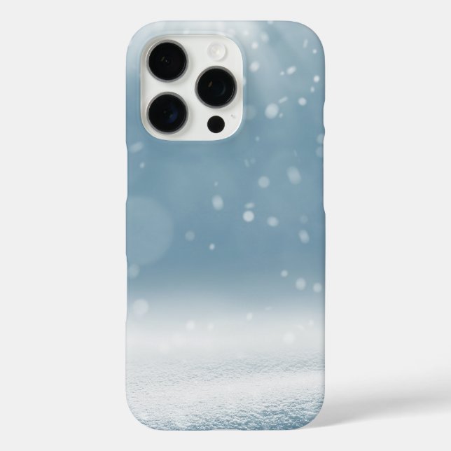 Eis und Schnee texturiert iPhone 16 Pro Hülle (Rückseite)