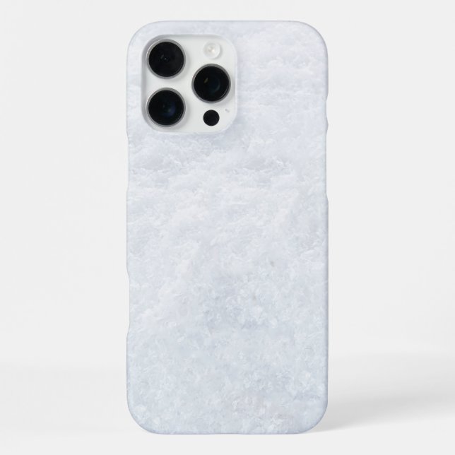 Eis und Schnee texturiert iPhone 16 Pro Max Hülle (Rückseite)