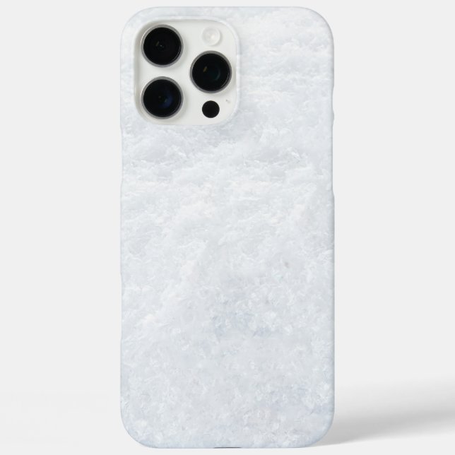 Eis und Schnee texturiert iPhone 16 Pro Max Hülle (Rückseite)