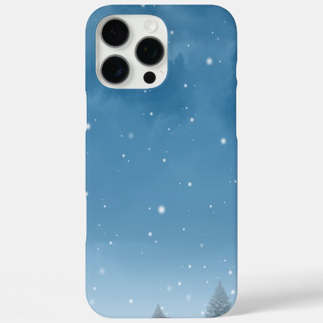 Eis und Schnee texturiert iPhone 16 Pro Max Hülle (Rückseite)