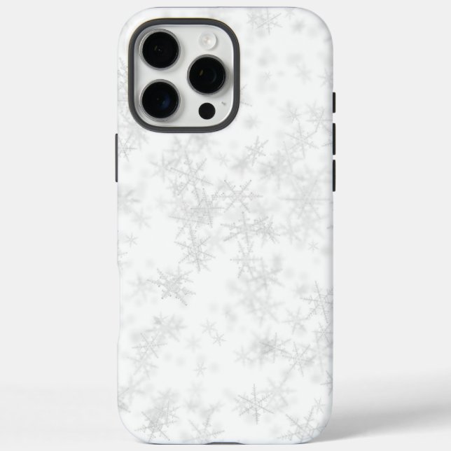 Eis und Schnee texturiert iPhone 16 Pro Max Hülle (Rückseite)