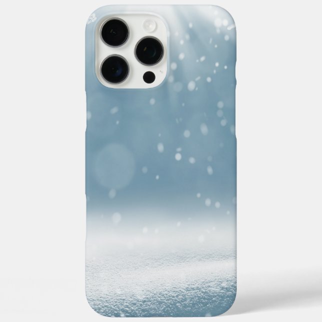 Eis und Schnee texturiert iPhone 16 Pro Max Hülle (Rückseite)