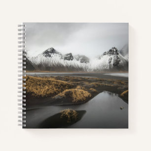 Eis und Schnee   Vestrahorn Mountain, Island Notizbuch