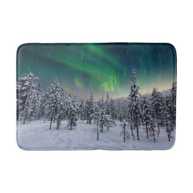 Eis und Schnee | Winterlandschaft, Finnland Badematte (Vorderseite)