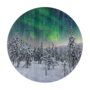 Eis und Schnee Winterlandschaft, Finnland Schneidebrett