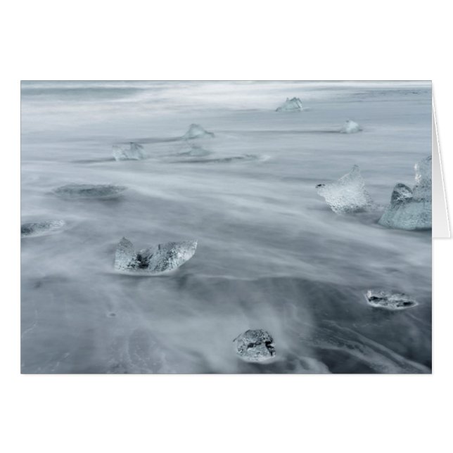 Eis und Wasser am Strand, Eisland (Vorderseite (Horizontal))