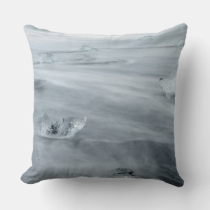 Eis und Wasser am Strand, Eisland Kissen