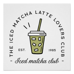Eisacktaler Latte Liebhaber Klubwellness-Girlie Poster
