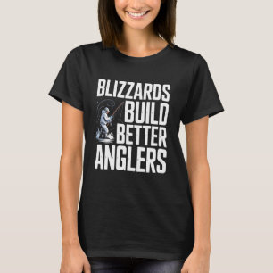 Eisangler, der Fische fischt Angler Fischer T-Shirt