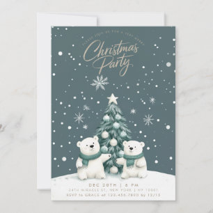 Eisbaeren-Schnee-Weihnachtsfeier Einladung