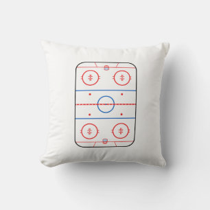 Eisbahn-Diagramm-Hockeyspiel-Entwurf Kissen
