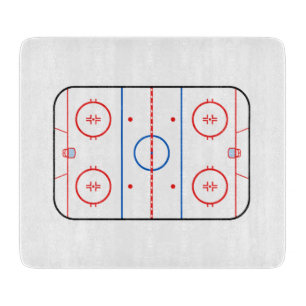Eisbahn-Diagramm-Hockeyspiel-Grafik Schneidebrett