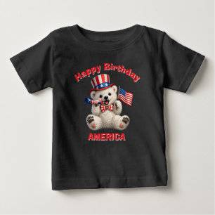 Eisbär (5aa) Patriotisches Kinder-T-Shirt Baby T-shirt