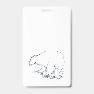 Eisbär-Abzeichen vertikal Ausweis