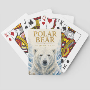 Eisbär Arktis Eis Wildlife Spielkarten