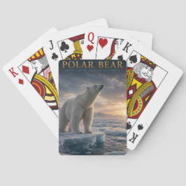 Eisbär Arktis Meereis TIER Poker Karten Spielkarten