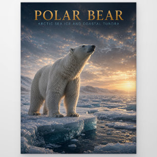 Eisbär Arktis Meereis TIERE Postkarte