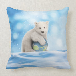 Eisbär-arktisches Weltkissen Kissen