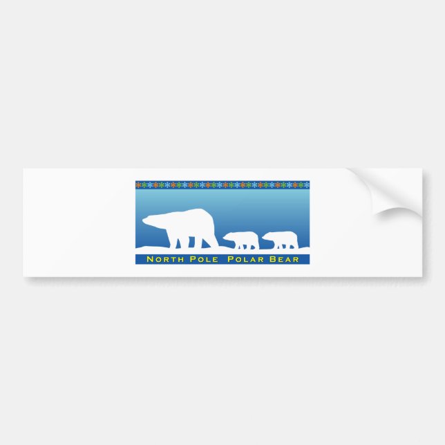 Eisbär Autoaufkleber (Vorne)