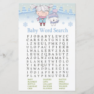 Eisbär Baby Shooter Word Search Game
