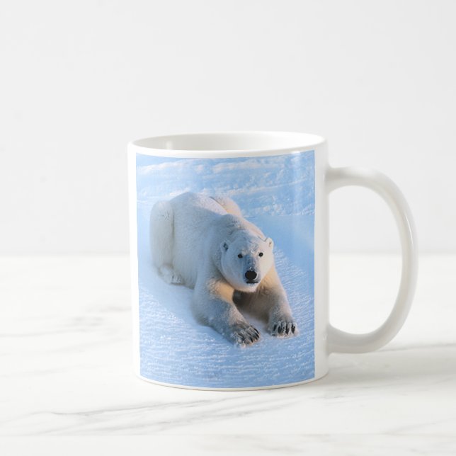 Eisbär-Blau Kaffeetasse (Rechts)