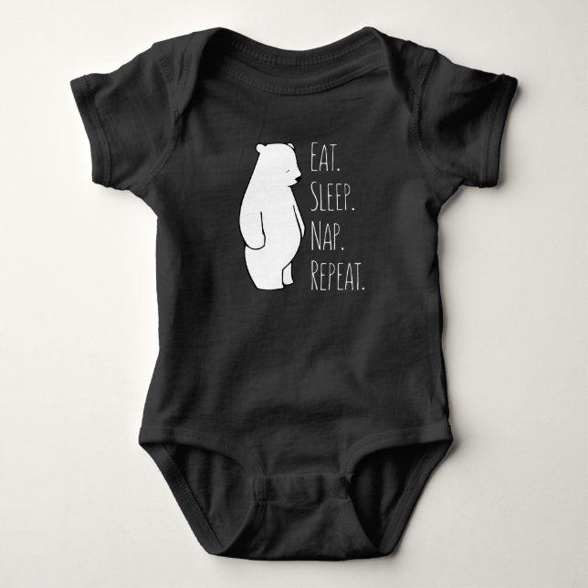 Eisbär-Bodysuit-Baby u. Kinderkleidung Baby Strampler (Vorderseite)