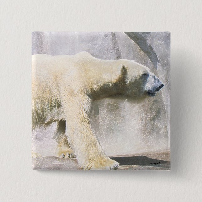 Eisbär Button (Vorderseite)