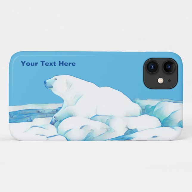 Eisbär Case-Mate iPhone Hülle (Rückseite (Horizontal))