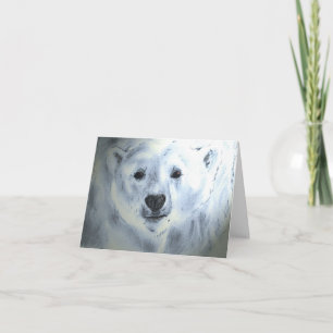 Eisbär Feiertagskarte