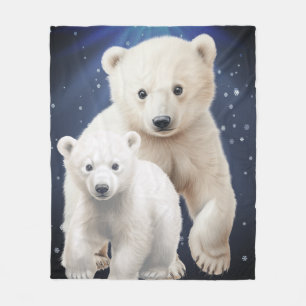 Eisbär Fleecedecke