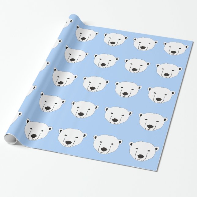 Eisbär Geschenkpapier (Ungerollt)
